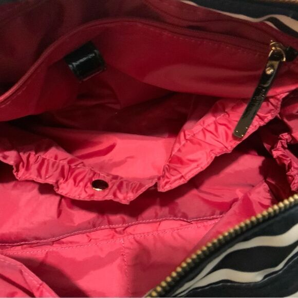 Kate Spade New York Women's Classic Nylon Stevie Striped Diaper Bag Size Large - Picture 12 of 16